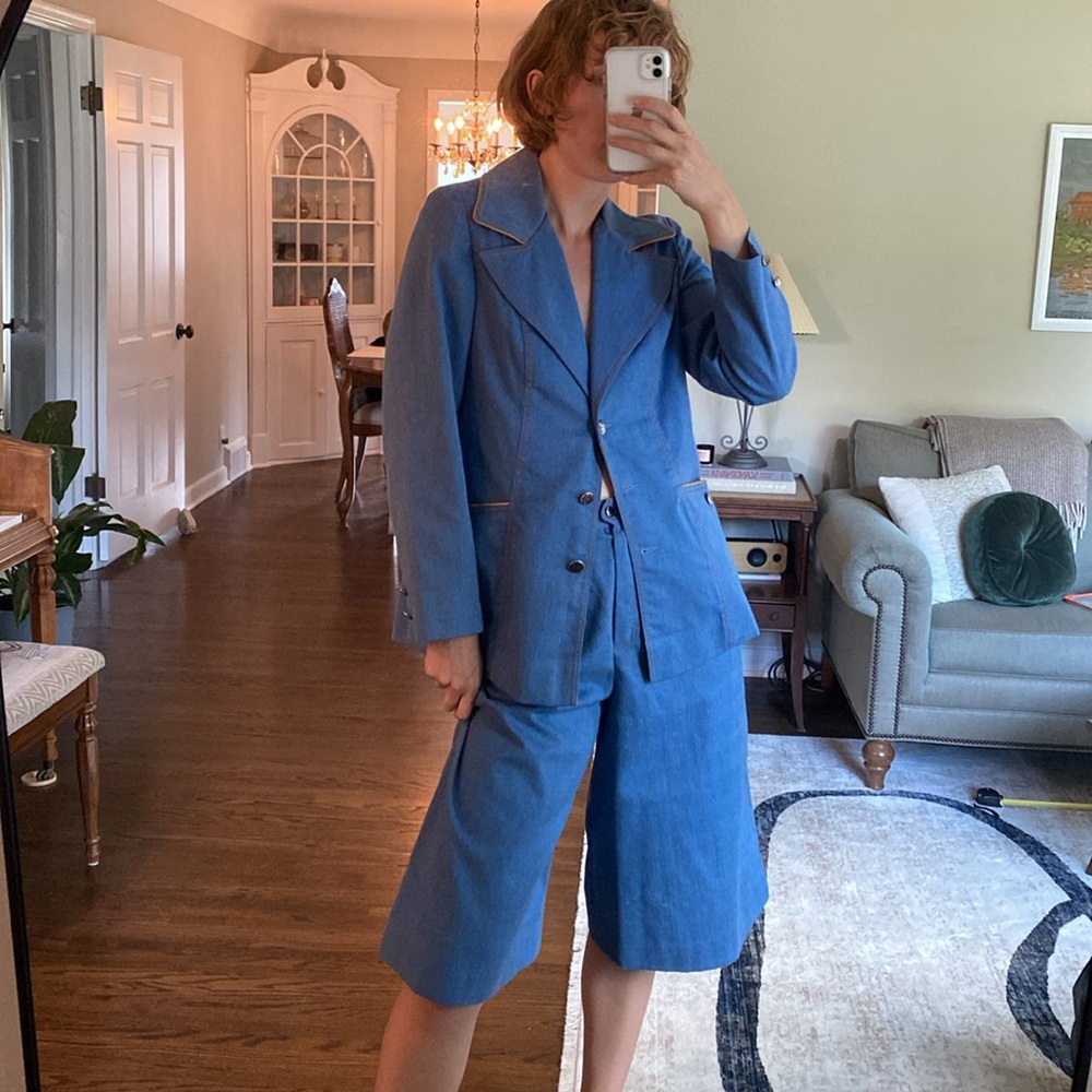 Vintage Vinceti denim suit set